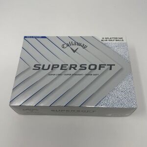 CALLAWAY GOLF SUPERSOFT GOLF BALLS - BLUE SPLATTER